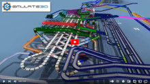 Emulate3D Gatwick North and South Baggage Handling Models - by AutoLogic Systems